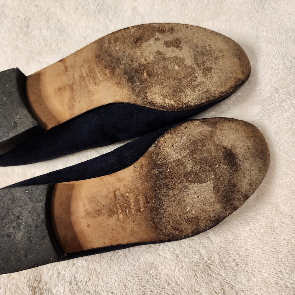 TALBOTS Blue Suede Loafers, Size 9. - Picture 9 of 11